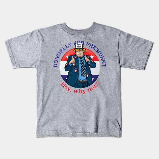 Donnelly For President Kids T-Shirt by Alema Art